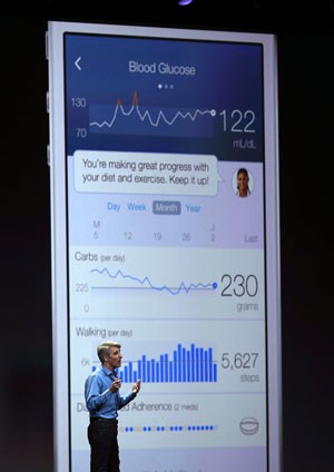 HealthKit compilará dados de aplicativos de saúde no iPhone e no iPad (Foto: AFP)