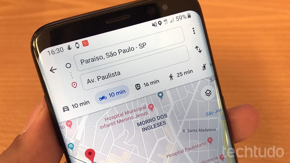 Google Maps ganha modo de navegação para motos — Foto: Paulo Alves/TechTudo