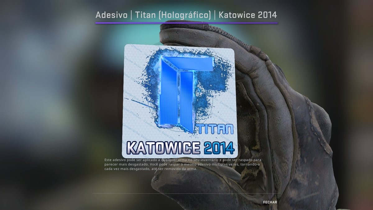 Наклейка Титан Катовице 2014 Голографическая Цена