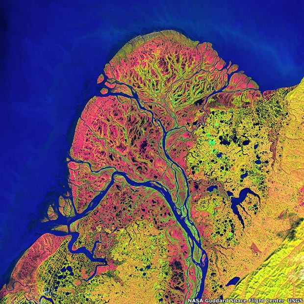 Terra como arte (Foto: NASA's Goddard Space Flight Center/USGS)