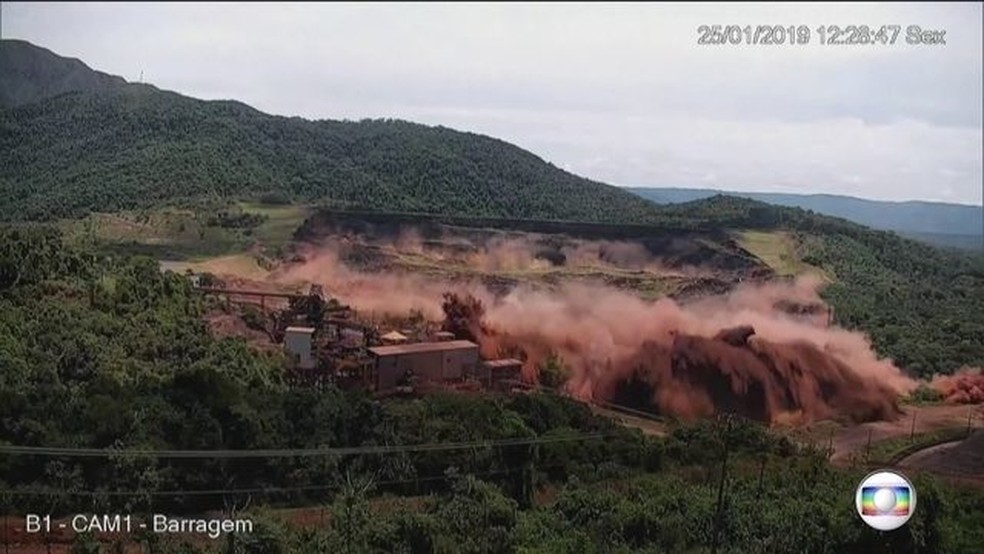 Vale sabia de problemas em barragem de Brumadinho, diz MP — Foto: Reprodução/JN