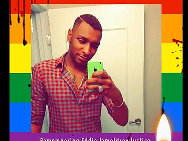 Página da mãe de Eddie tinha uma foto do filho, vítima do ataque em Orlando (Foto: Reprodução/Facebook)
