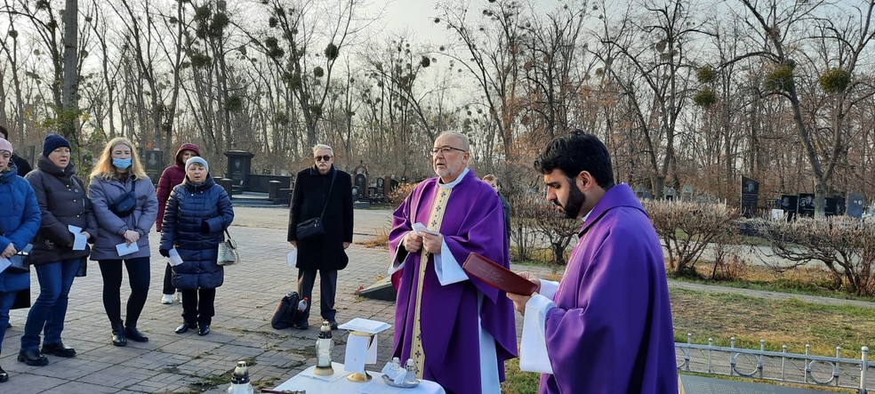 Padre Lucas Perozzi Jorge está na Ucrânia desde 2004 e diz não querer sair do país — Foto: Arquivo pessoal
