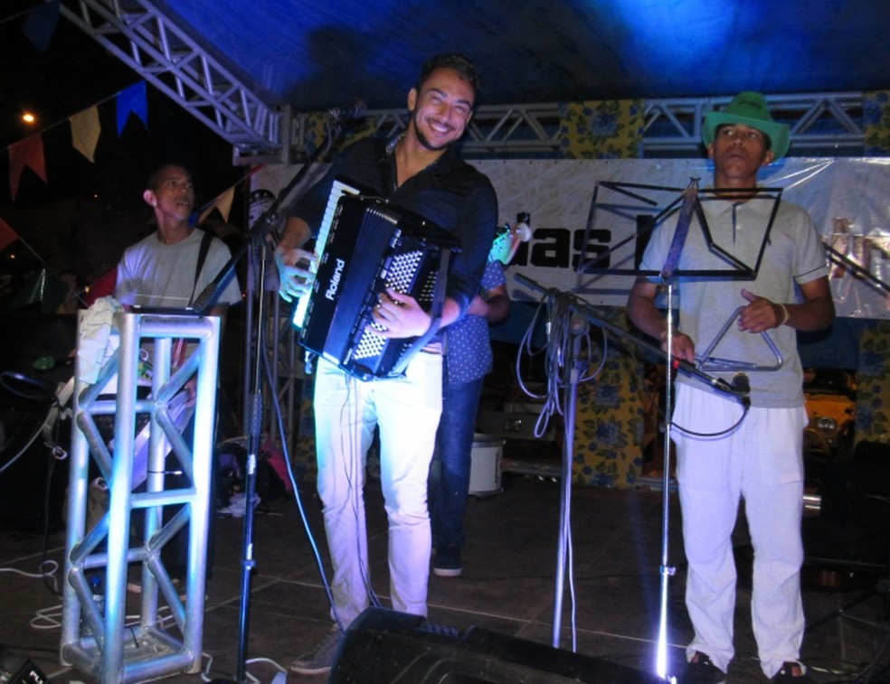 Felipe França foi um dos artistas do evento  (Foto: Ana Clara Marinho/TV Globo )