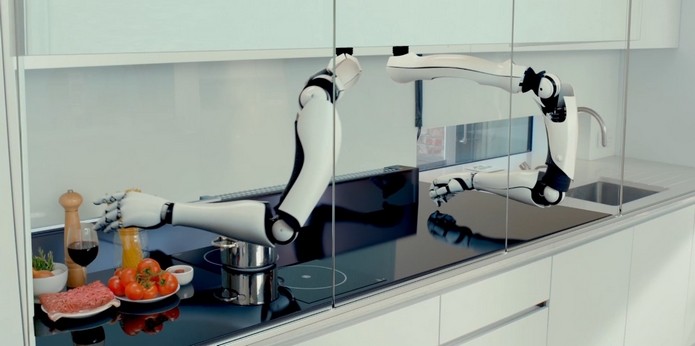 MK1, robô que cozinha até 2 mil refeições sozinho (Foto: Divulgação/Moley Robotics)