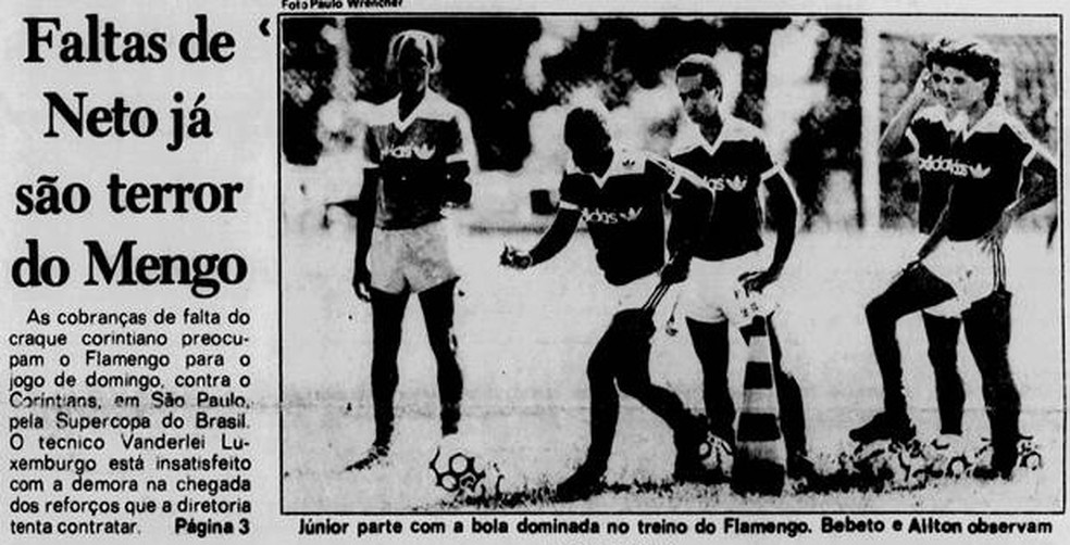 Jornal dos Sports destaca insatisfação de Luxemburgo com demora por reforços — Foto: Reprodução / Jornal dos Sports