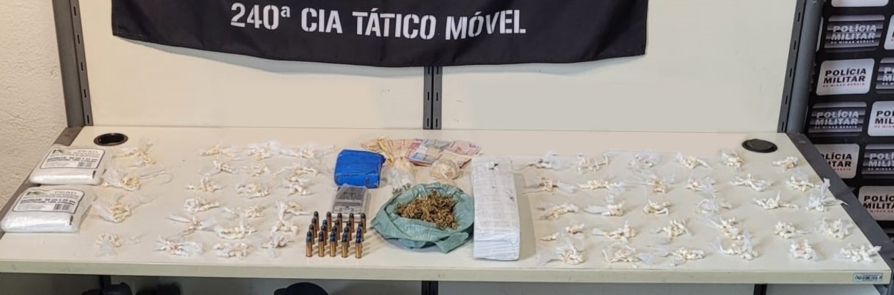 Mais de 700 pedras de crack são apreendidas com dupla em Divinópolis