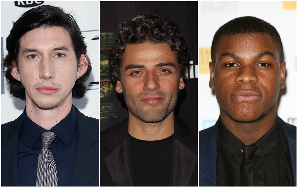 Adam Driver, Oscar Isaac, John Boyega (Foto: Getty Images)