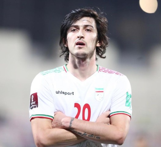 Sardar Azmoun possui 41 gols em 65 jogos pelo Irã — Foto: Reprodução/Instagram