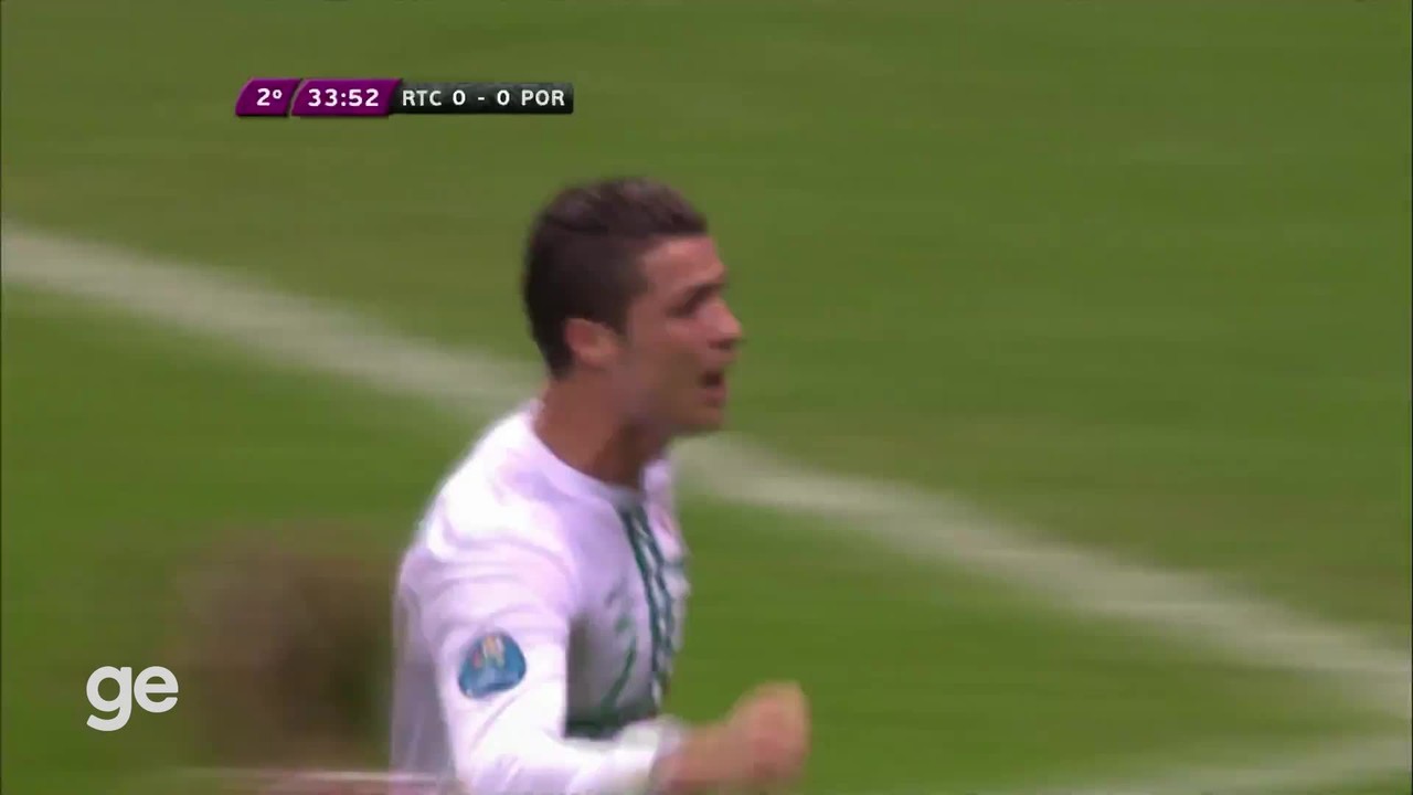 O gol de Cristiano Ronaldo: República Tcheca 0 x 1 Portugal Eurocopa 2012