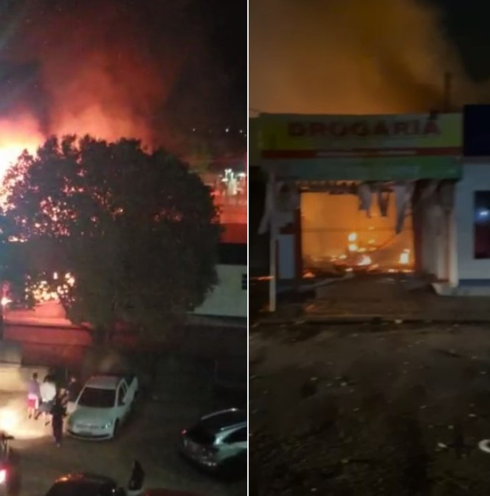 Incêndio ocorreu no Conjunto Manoel Julião — Foto: Reprodução