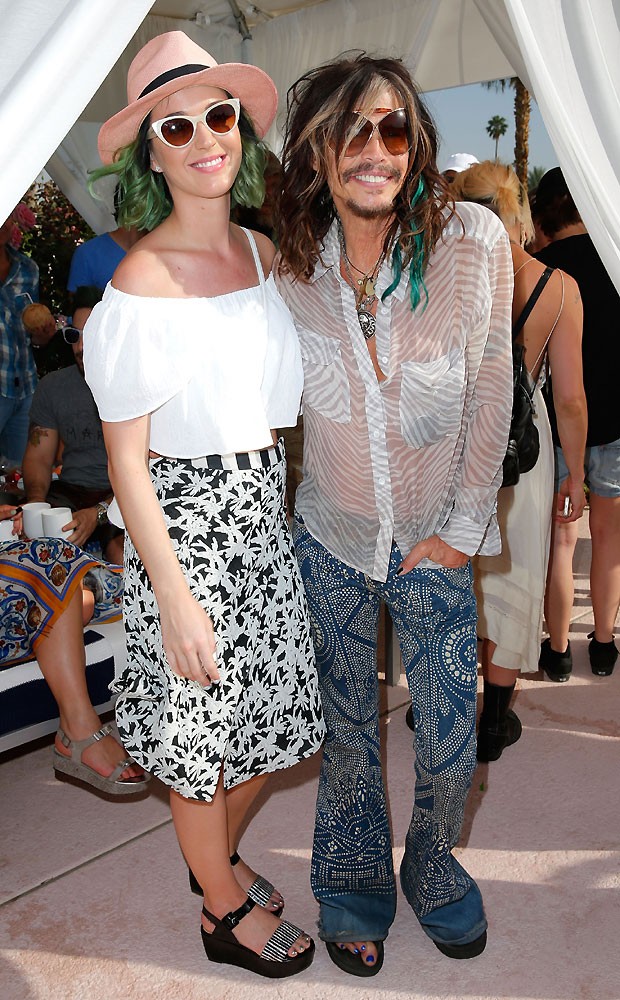 Katy Perry e Steven Tyler (Foto: Getty Images)