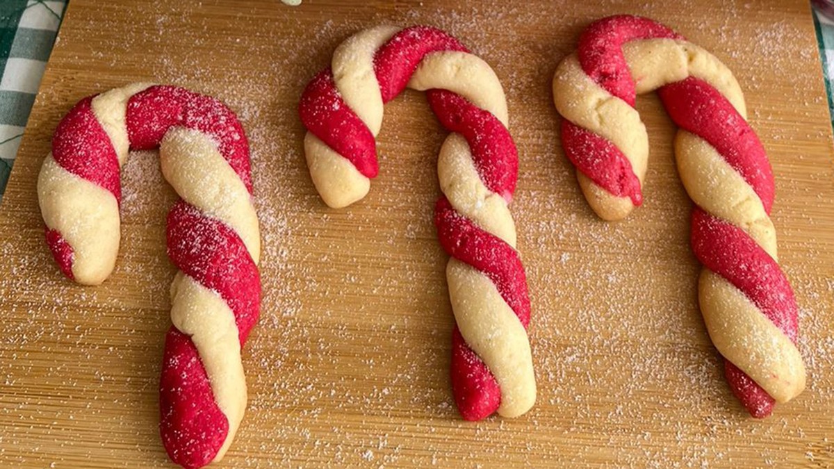 Biscoito bengala de Natal | Natal | Receitas