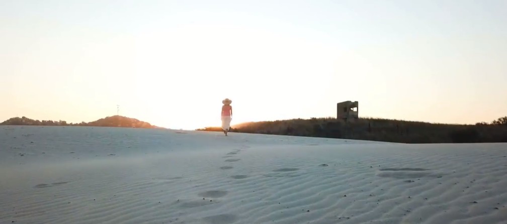 Local foi intitulado como "Lençóis do Peró" em referência aos Lençóis Maranhenses, no Maranhão — Foto: André Dias/ Reprodução Inter TV
