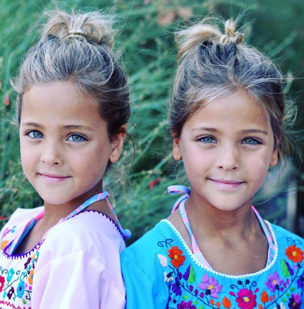 As irmãs Leah Rose e Ava Marie, consideradas as gêmeas mais bonitas do mundo (Foto: Reprodução/Instagram)