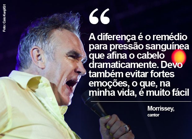G1 - Morrissey retorna ao Brasil e diz: 'Não sou igual a mais ninguém' -  notícias em Música