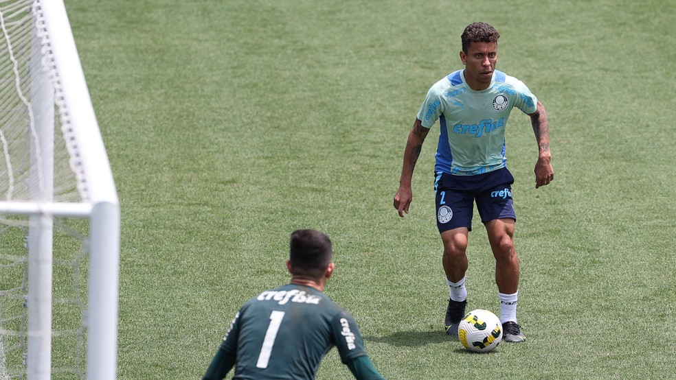 Marcos Rocha, lateral-direito do Palmeiras — Foto: Cesar Greco / Palmeiras