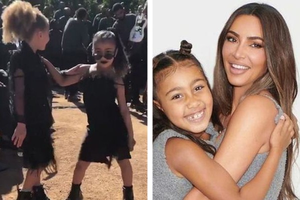 A filha mais velha de Kim Kardashian, North West, gosta do estilo gótico (Foto: Reprodução / Instagram)