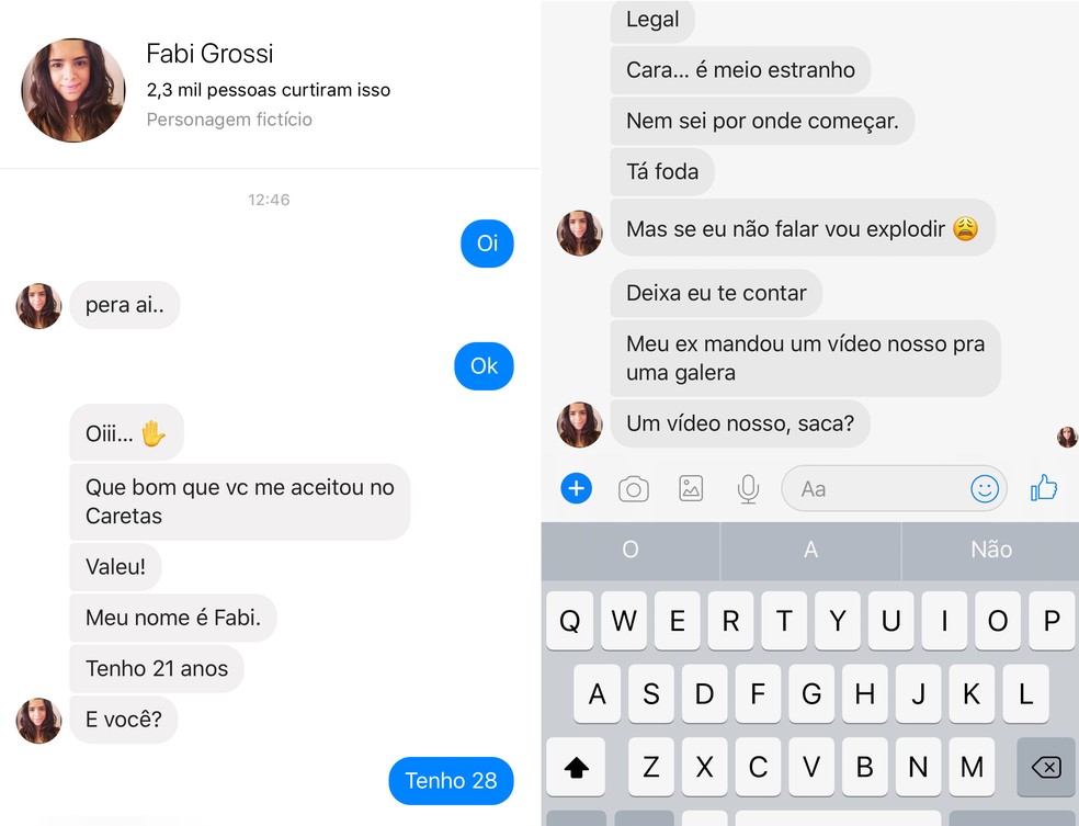 Perfil de um robô criado por Unicef e Facebook para conversar com jovens sobre compartilhamento de imagens íntimas sem consentimento. (Foto: Reprodução/Facebook)