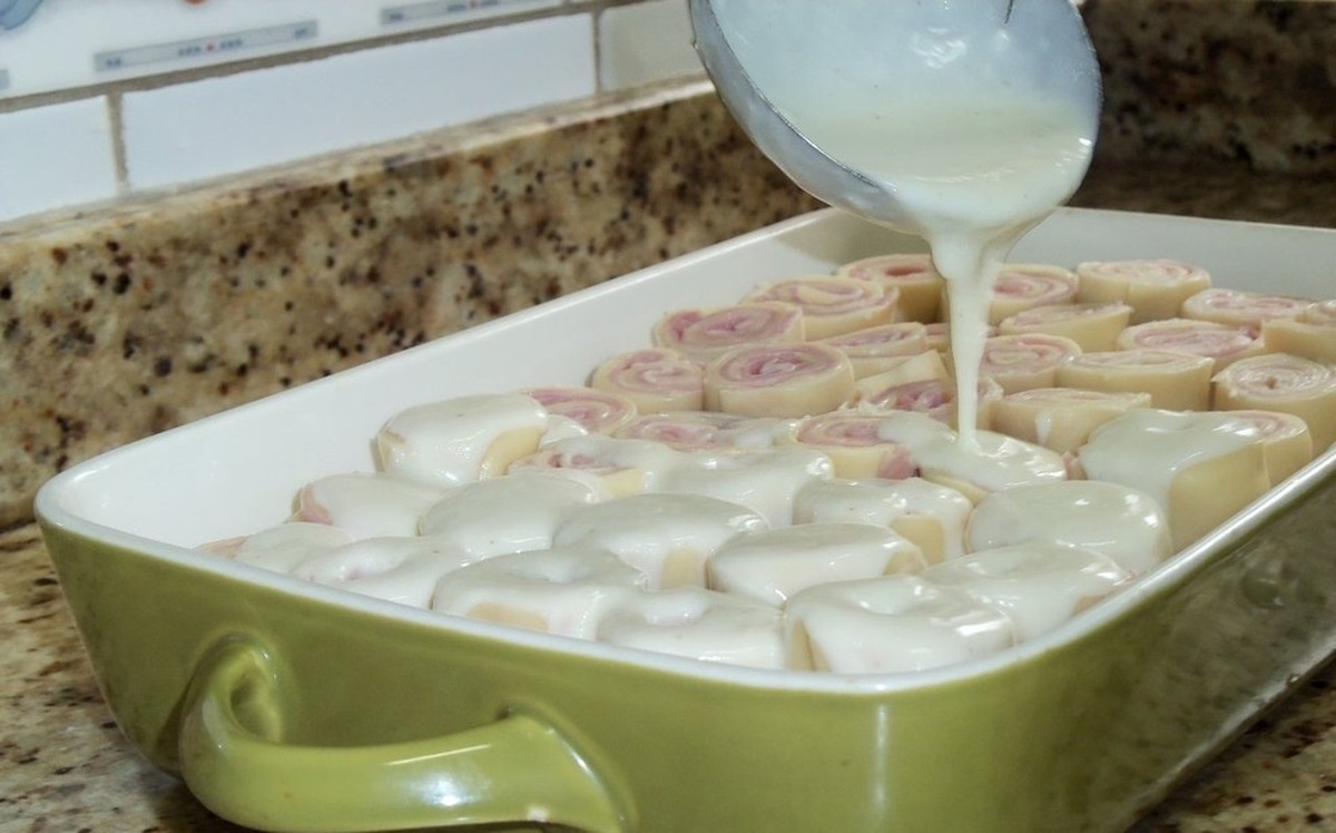 Rondelli De Presunto E Queijo Ao Molho Branco Receitas