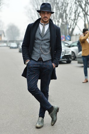 Mariano Di Vaio na Semana da Moda de Milão (Foto: Getty Images)