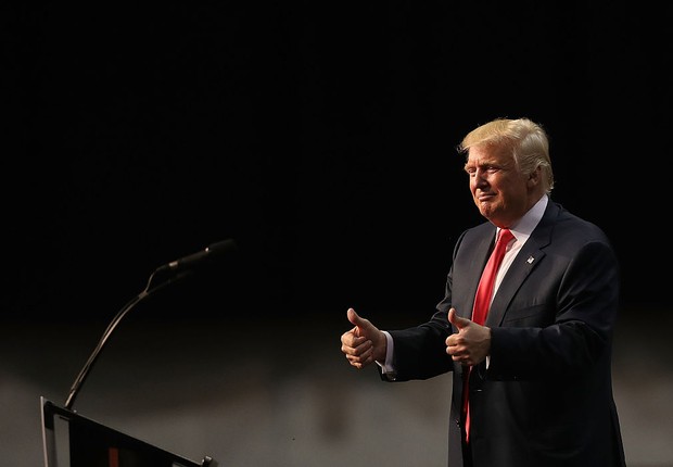 Donald Trump, candidato republicano à presidência dos EUA (Foto: Joe Raedle/ Getty Images)