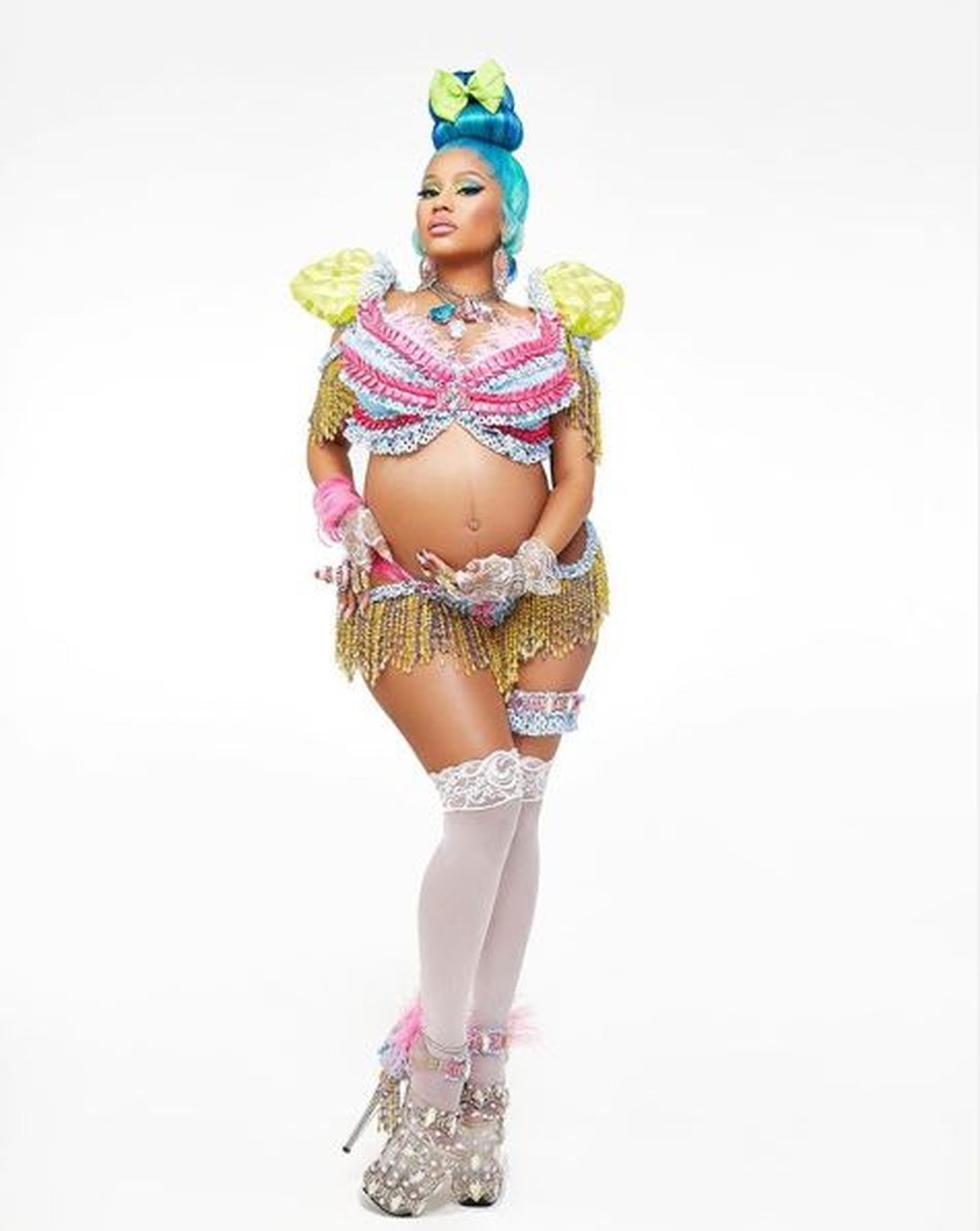 Nicki Minaj está grávida de seu primeiro bebê — Foto: Reprodução