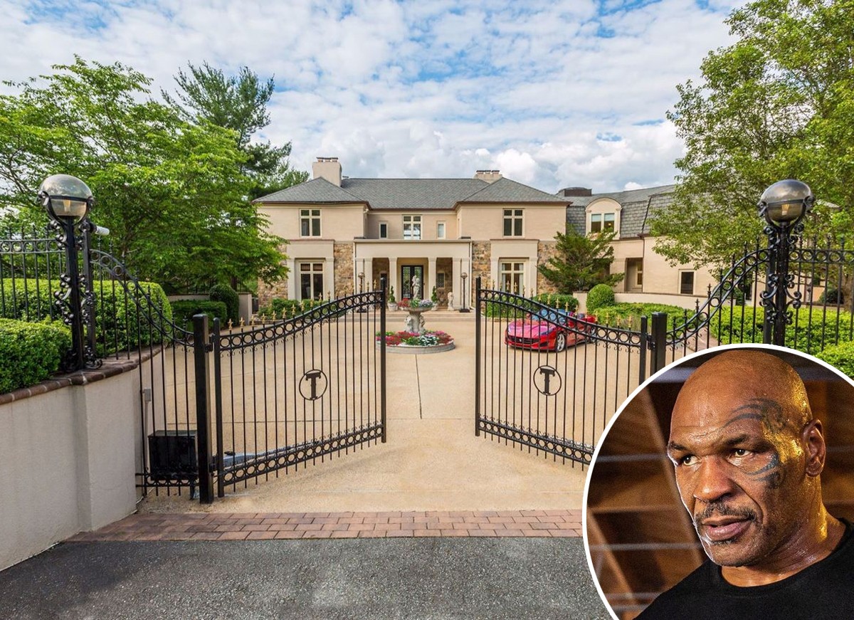 Mike Tyson vende casa de Maryland  (Foto: Reprodução / Instagram e TTR Sotheby's International Realty)