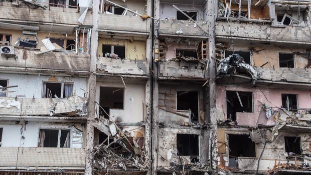 ucrania, guerra, bombardeios, predio destruido, bomba, russia, invasao,  (Foto: UNDP Ukraine)