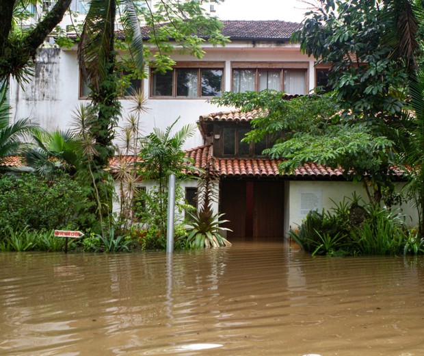 Museu Casa do Pontal, na zona oeste do Rio de Janeiro, é alagado após fortes chuvas na cidade (Foto: Reprodução | Facebook)