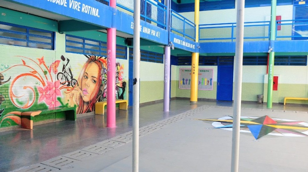 Centro de Ensino Fundamental 405, do Recanto das Emas, em imagem de arquivo — Foto: Acácio Pinheiro / Agência Brasília