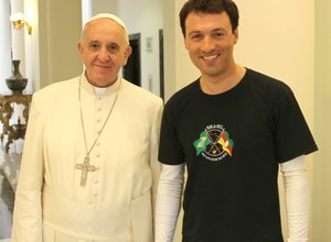 Papa e brasileiro (Foto: Arquivo pessoal)