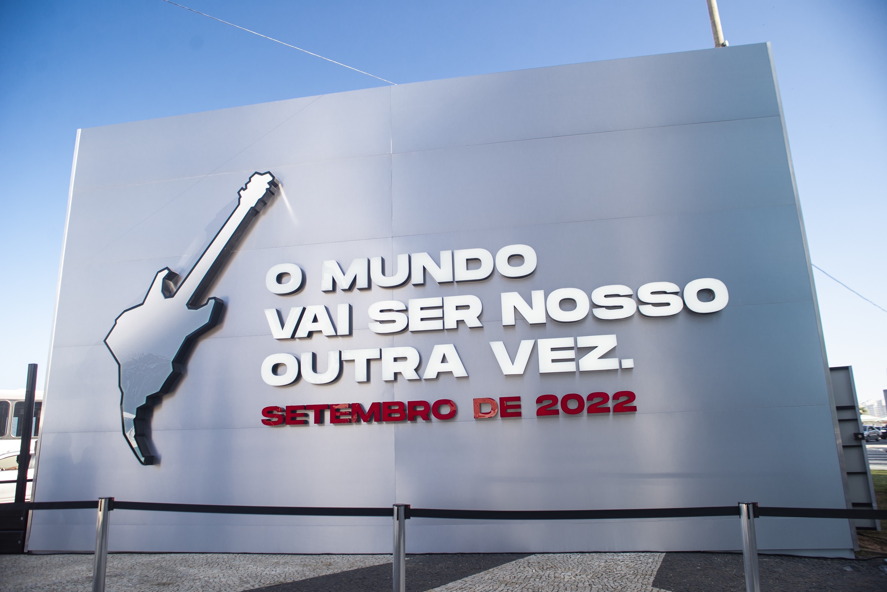 Inauguração de relógio com contagem regressiva para o Rock in Rio 2022 (Foto: Divulgação / Rock in Rio)