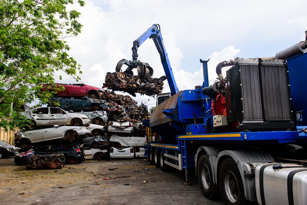 Em 2019 foram reciclados 11.267 veículos em 61 municípios de Mato Grosso. — Foto: Tchélo Figueiredo