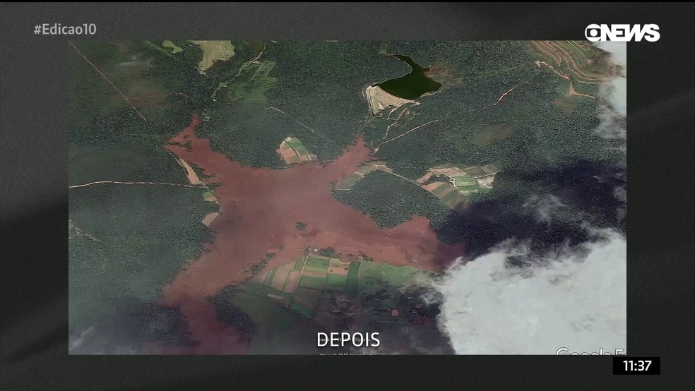 Imagens De Satelite Mostram Antes E Depois Do Rompimento Da Barragem Em Brumadinho Minas Gerais G1