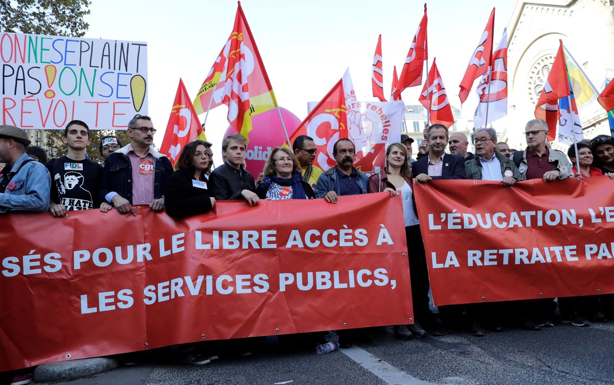 Des milliers de personnes descendent dans la rue en France contre la politique sociale d’Emmanuel Macron |  Monde