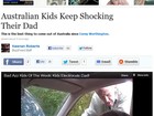 Em vídeo, garoto australiano se diverte ao provocar choques no pai