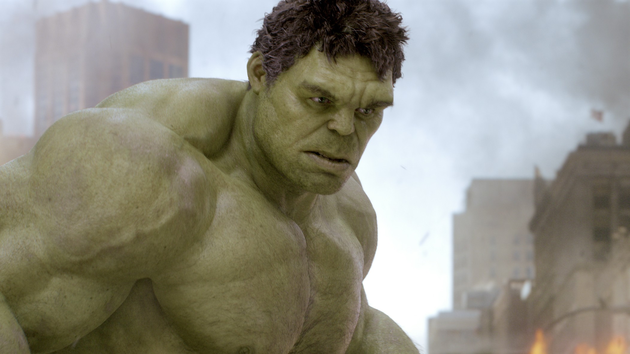 Mark Ruffalo como Hulk em Os Vingadores (2012) (Foto: Divulgação)