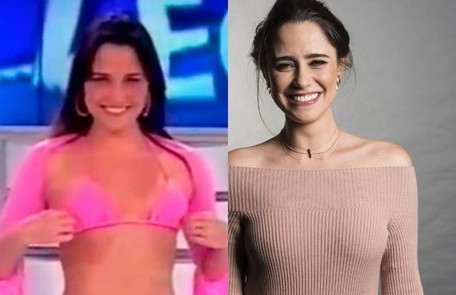 Antes de estrear como atriz em 'Malhação', Fernanda Vasconcellos foi assistente de palco do 'Domingo legal', no SBT Reprodução e TV Globo