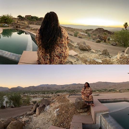 Lizzo em Palm Springs (Foto: Instagram)