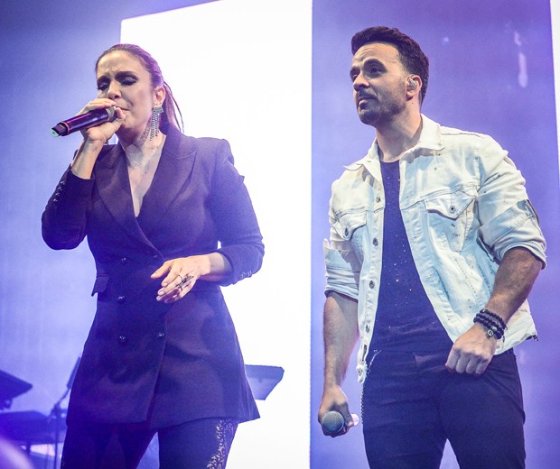 Ivete Sangalo e Luis Fonsi (Foto: Francisco Cepeda/AgNews)