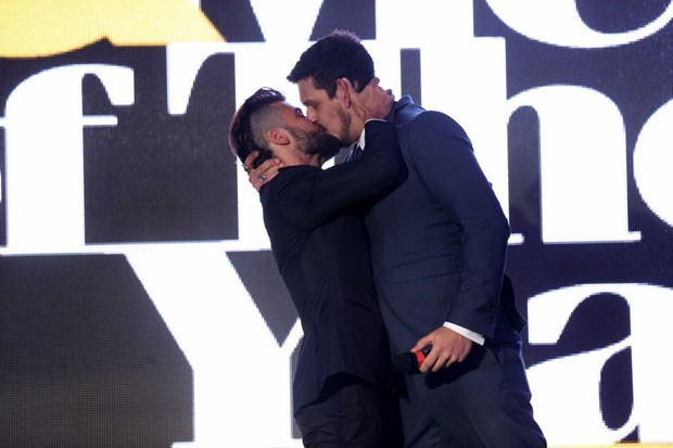 O beijo entre Bruno Gagliasso e João Vicente marcou a edição de 2015 (Foto: Roberto Filho)