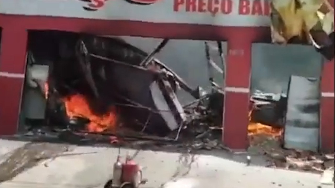 Incêndio destrói supermercado em Sítio Novo do Maranhão; VÍDEO