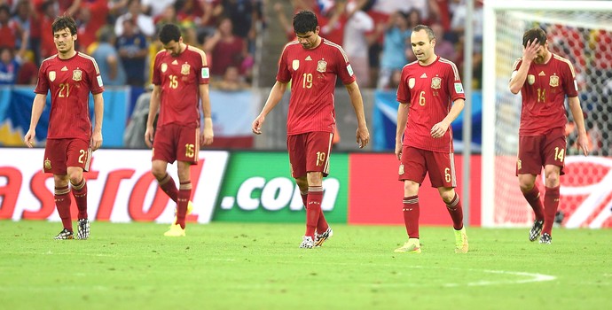 time Espanha derrota Chile (Foto: Reuters)