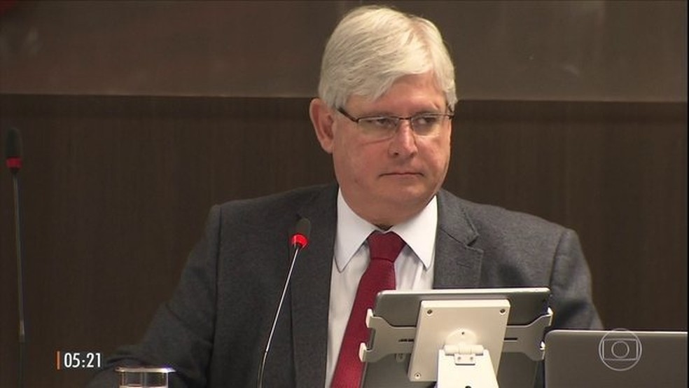 Rodrigo Janot participou de evento com procuradores da República sul-americanos. (Foto: Reprodução/TV Globo)