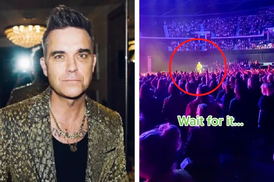 O cantor britânico Robbie Williams