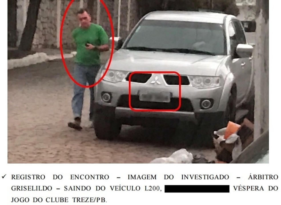 Registro do encontro consta em um dos relat�rios da Pol�ciam Civil (Foto: Reprodu��o / Pol�cia Civil)
