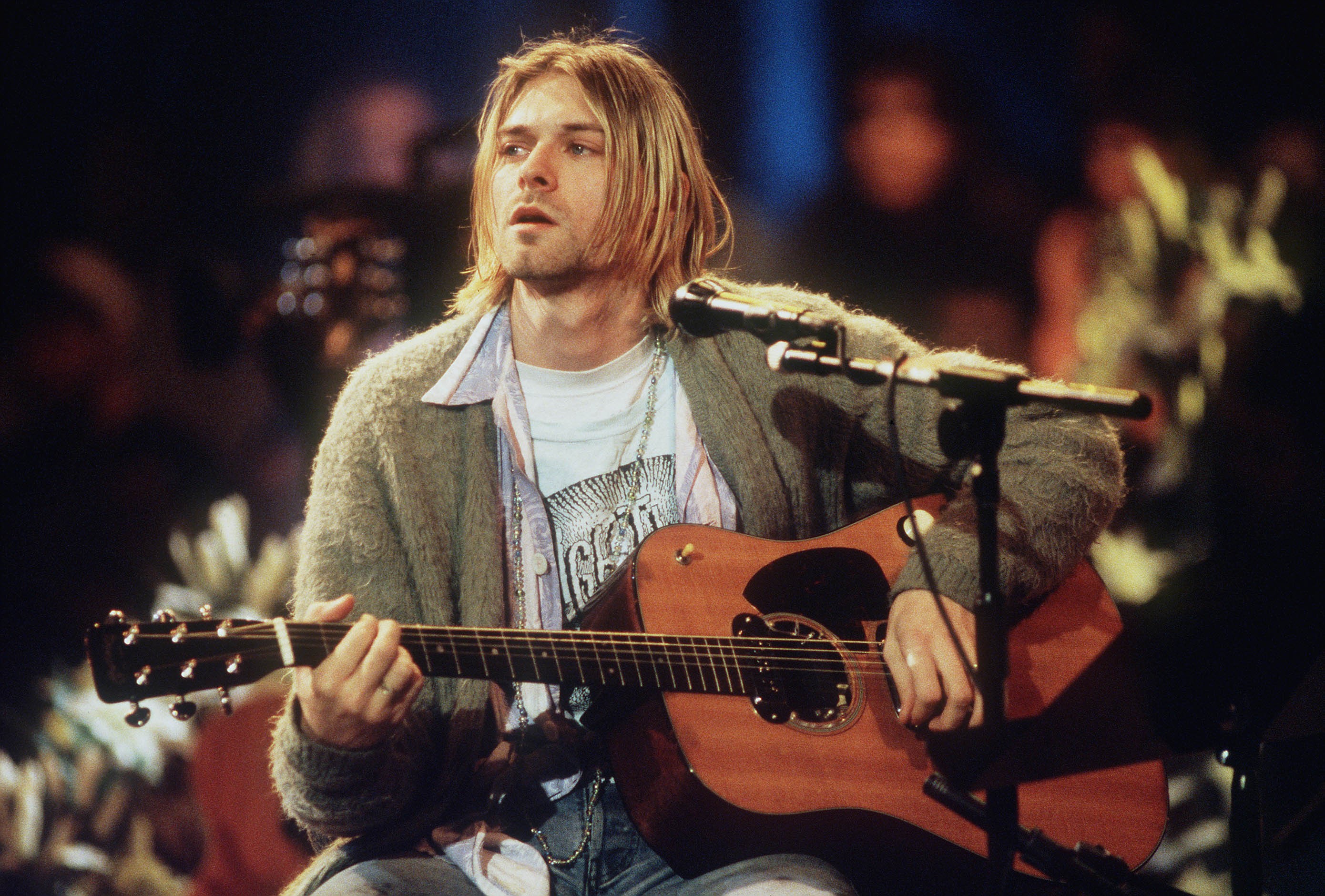 Kurt Cobain no MTV Unplugged (Foto: Getty Images)
