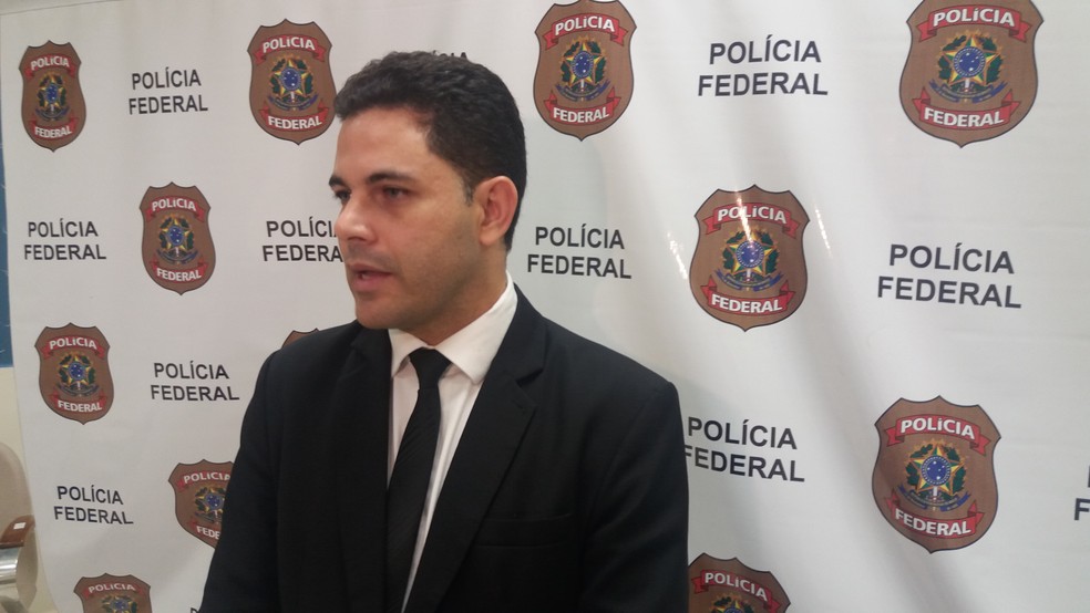 Delegado Alain Leão, setor de Combate ao Crime Organizado da PF (Foto: John Pacheco/G1)