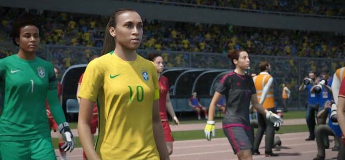 Fifa 16 finalmente recebeu seleções femininas (Foto: Reprodução/TechTudo)